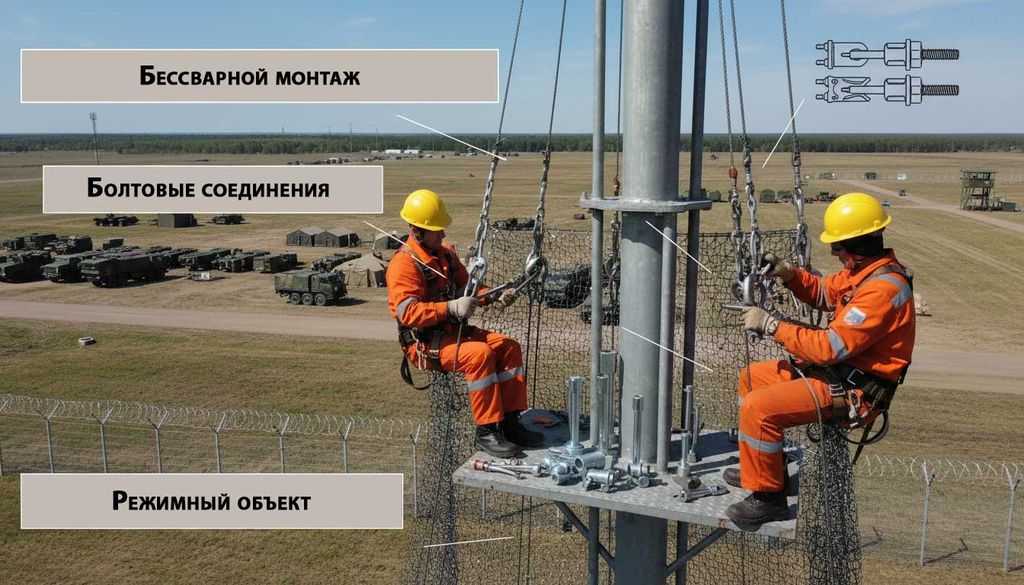 Бессварной-монтаж-на-режимном-объекте