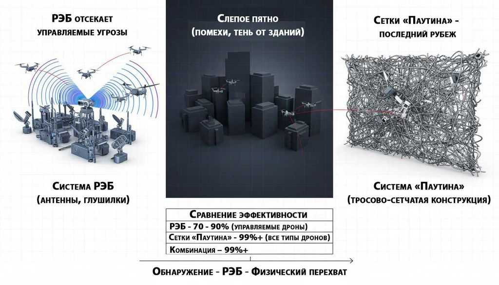 Синергия-систем-РЭБ-и-пассивных-сеток-Паутина-в-составе-комплексной-защиты